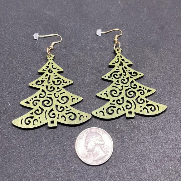 Earrings‎ Christmas tree - Picture 2 of 2